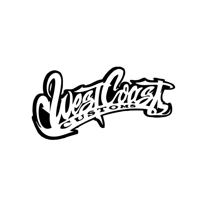 Sticker autocollant West coast blanc