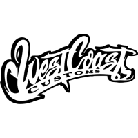 Sticker autocollant West coast blanc