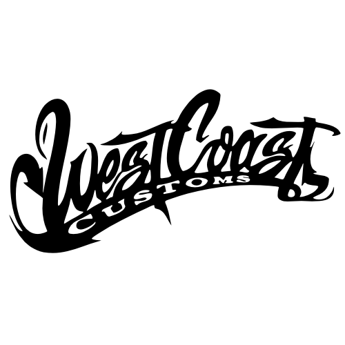 Sticker autocollant West coast noir