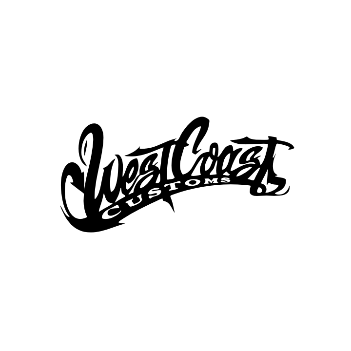 Sticker autocollant West coast noir