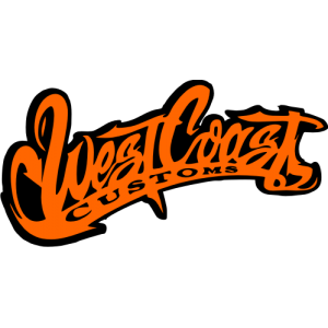 Sticker autocollant West coast orange