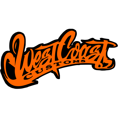 Sticker autocollant West coast orange