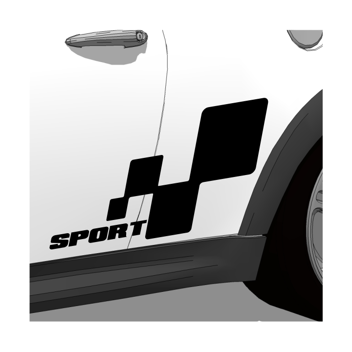 Sticker autocollant Kit lateral
