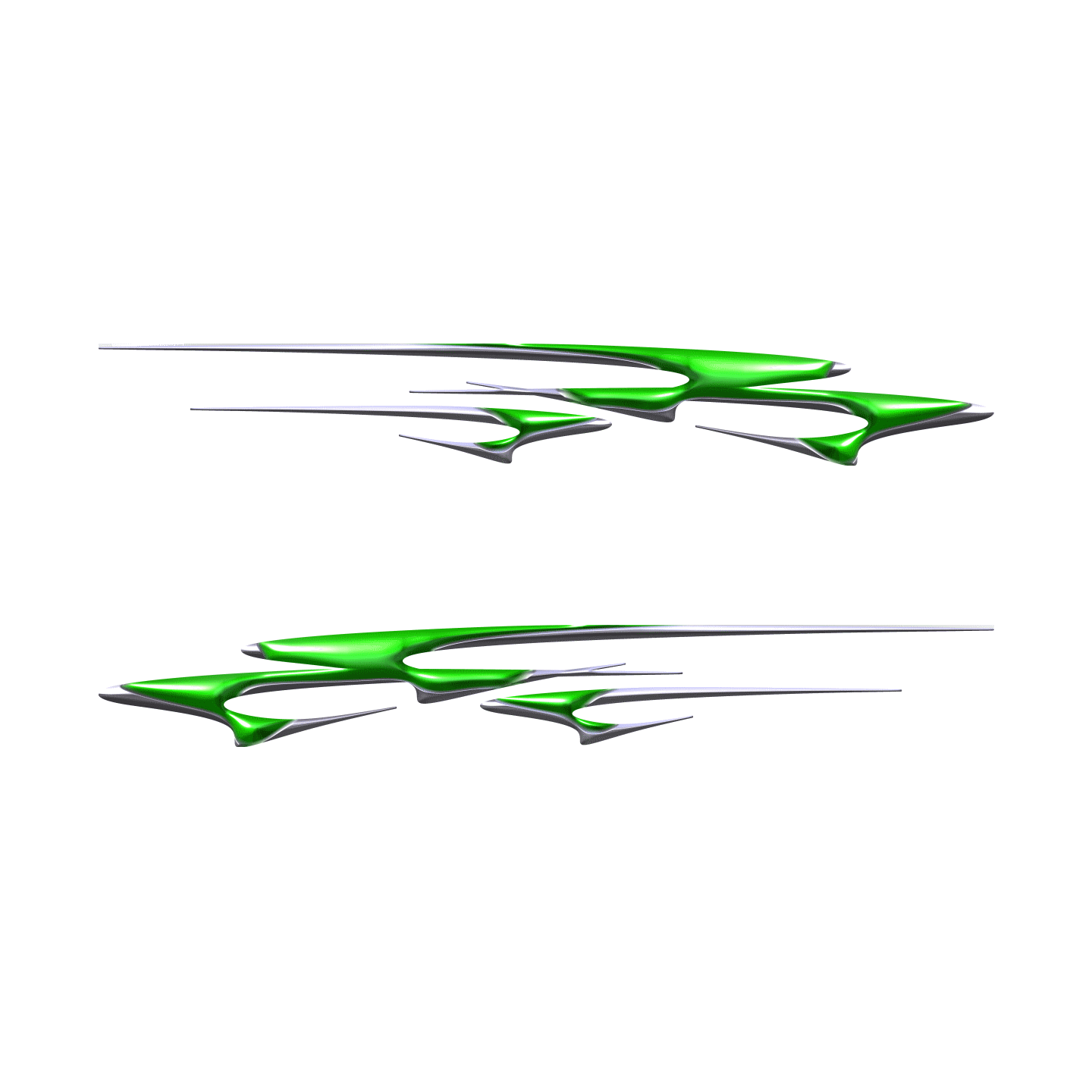 flaming couleur vert