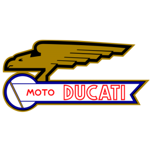 Sticker autocollant Ducati ancien couleur