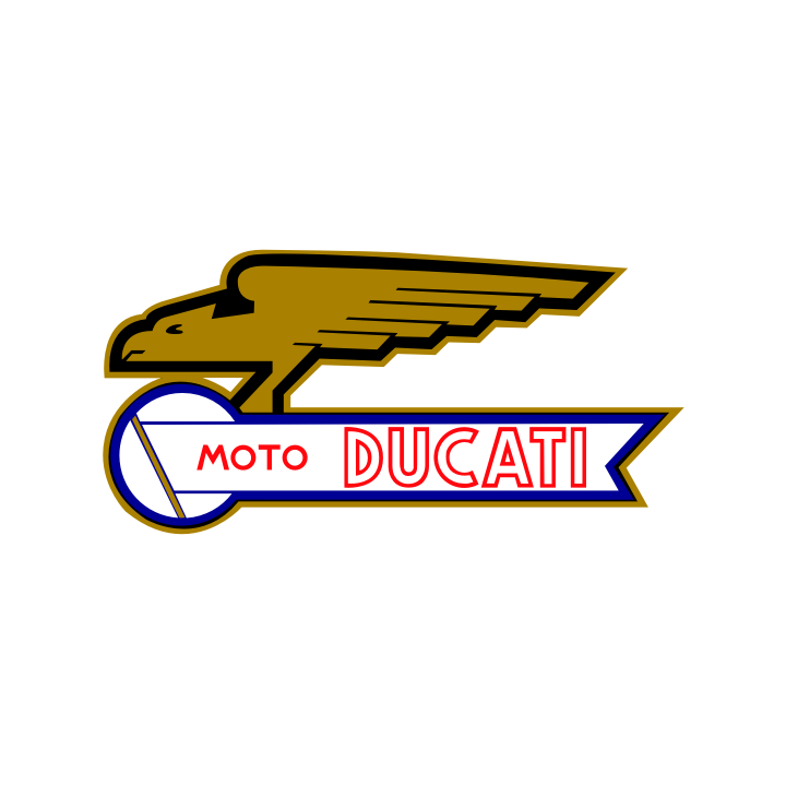 Sticker autocollant Ducati ancien couleur