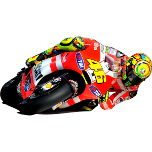 Sticker autocollant Rossi poster ducati