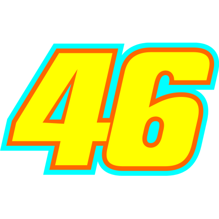 Sticker autocollant Rossi poster yamaha