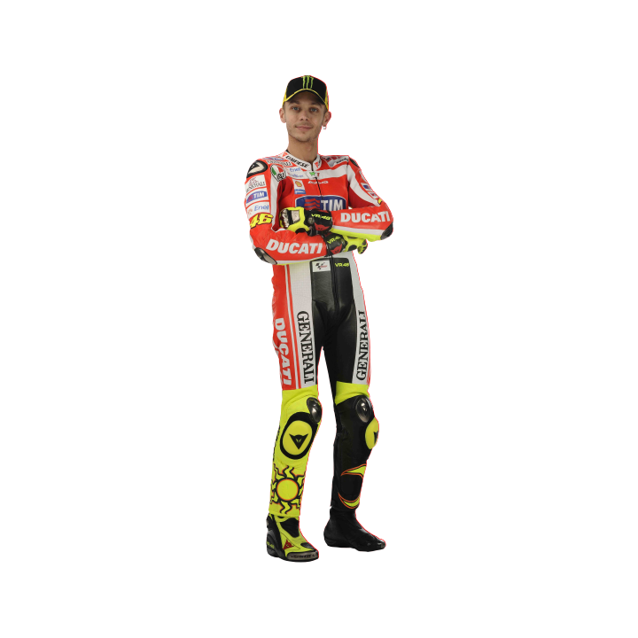 Sticker autocollant Rossi poster ducati