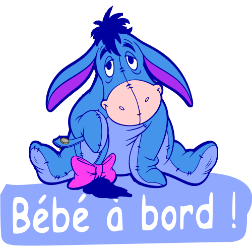 Bébé à bord bouriquet