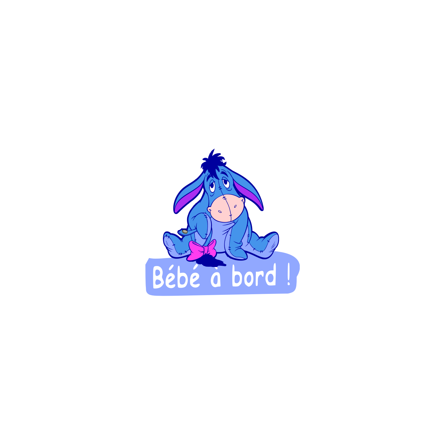 Bébé à bord bouriquet
