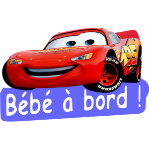 Sticker Voiture bébé à bord Orange - Le Monde de Bibou