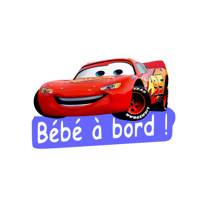 Sticker autocollant Bébé à bord bouriquet