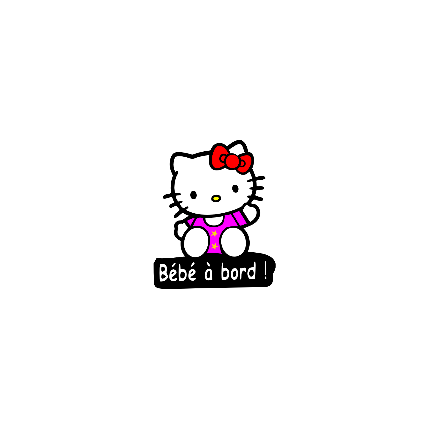 Bébé à bord hello kitty