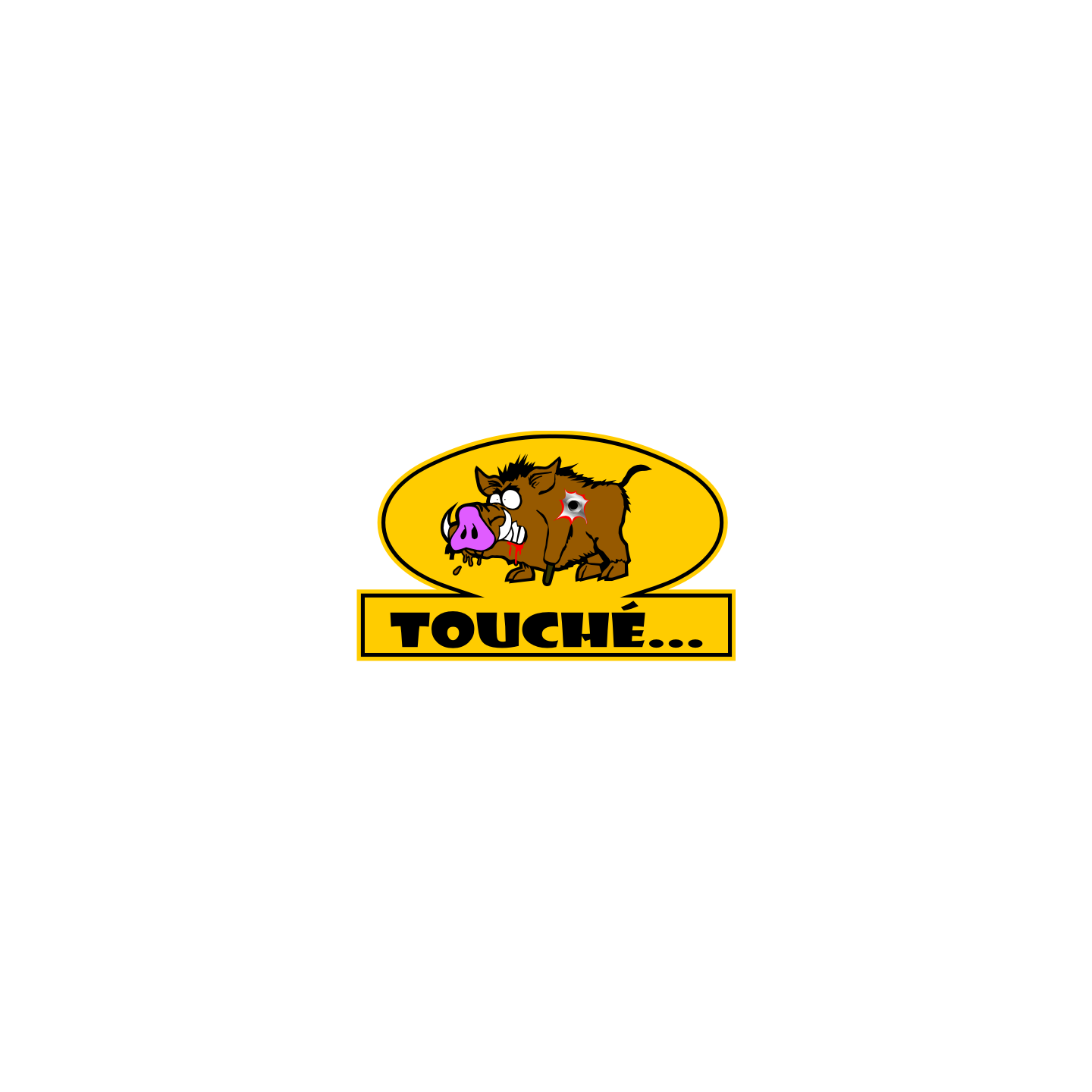 Sanglier touché