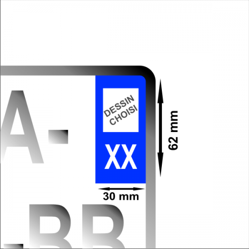 Logos adhésifs véhicules toutes marques - stickers pour plaques  immatriculation, adhésifs logos régions