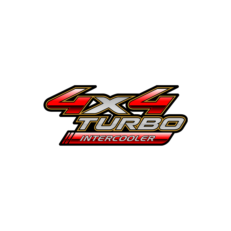 Autocollant 4x4 Turbo Intercooler - Taille au choix