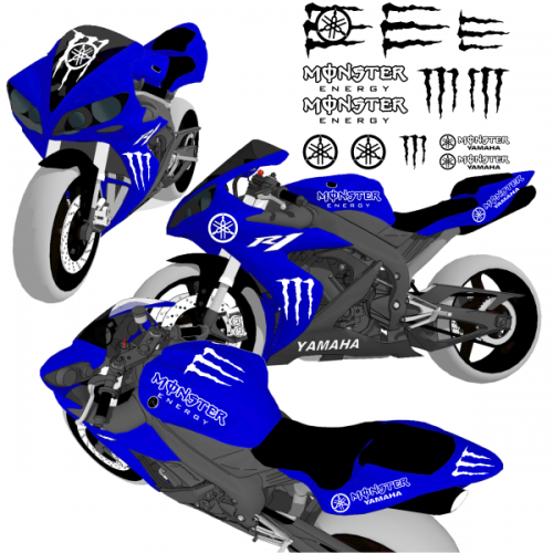 Kit moto monster energy yamaha