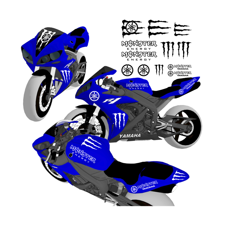 Sticker autocollant Kit bandes laterales
