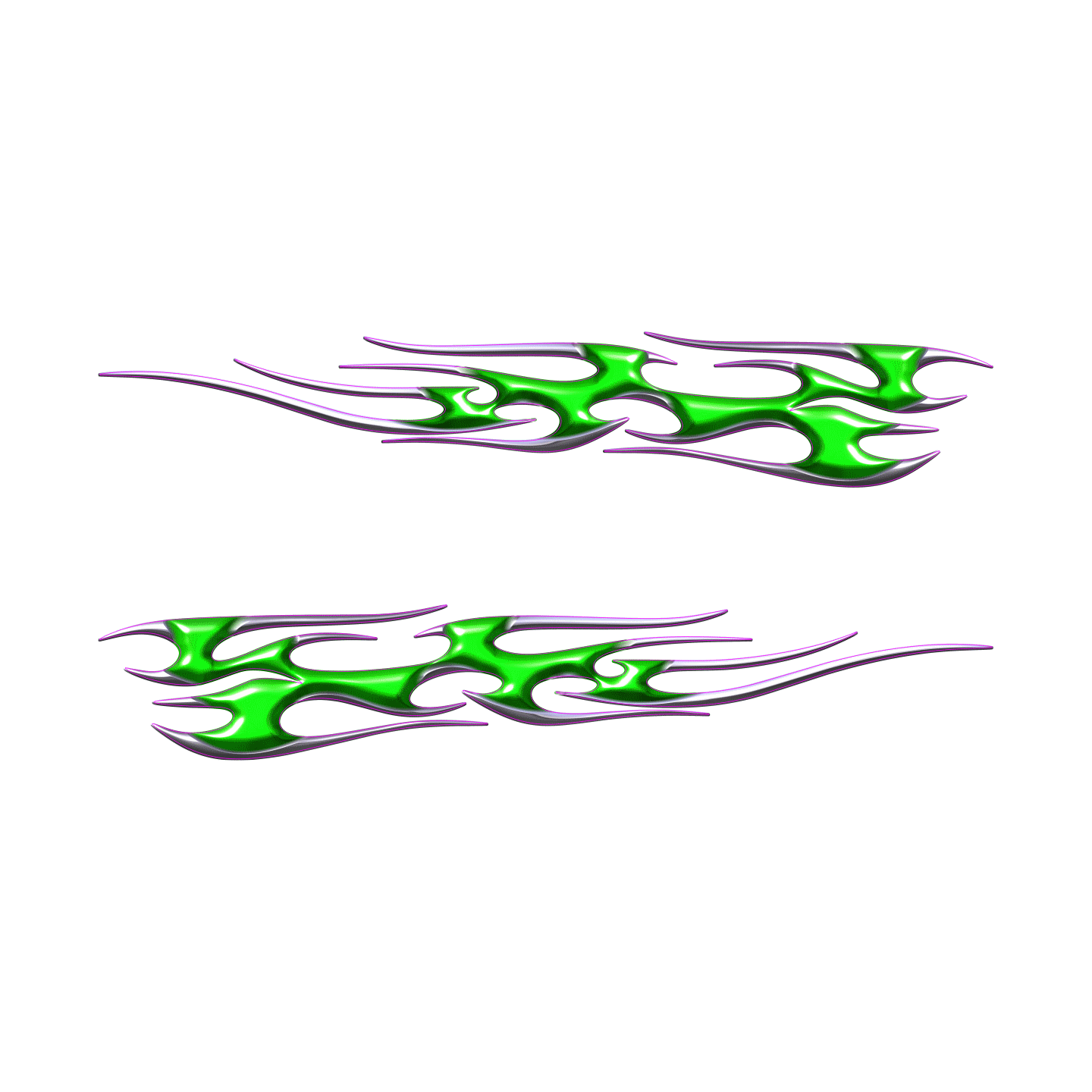 flaming couleur vert
