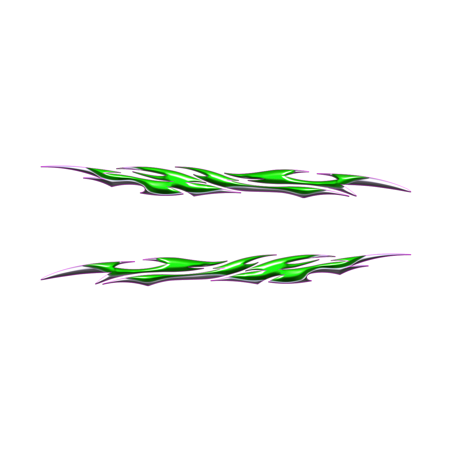 flaming couleur vert