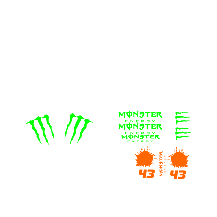 Sticker autocollant Ken Block kit deco vehicule foncé