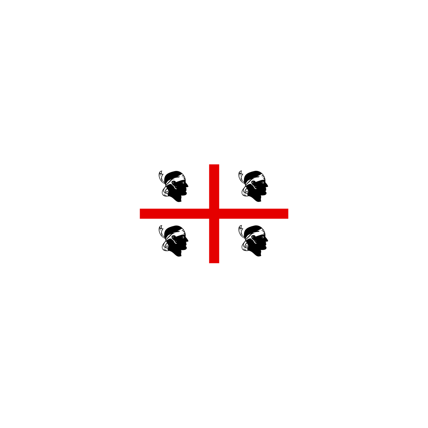 Drapeau Sarde Sardaigne