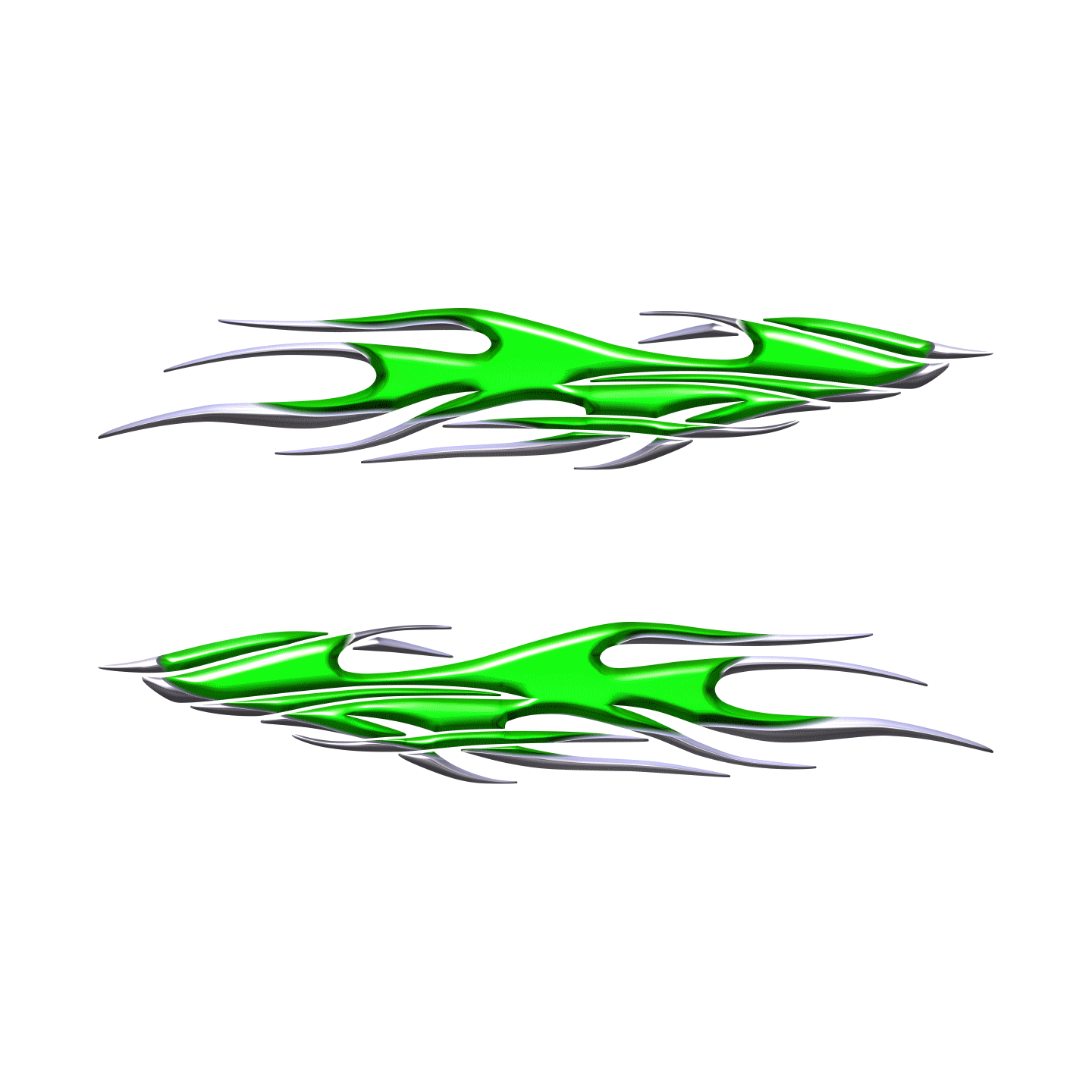 flaming couleur vert
