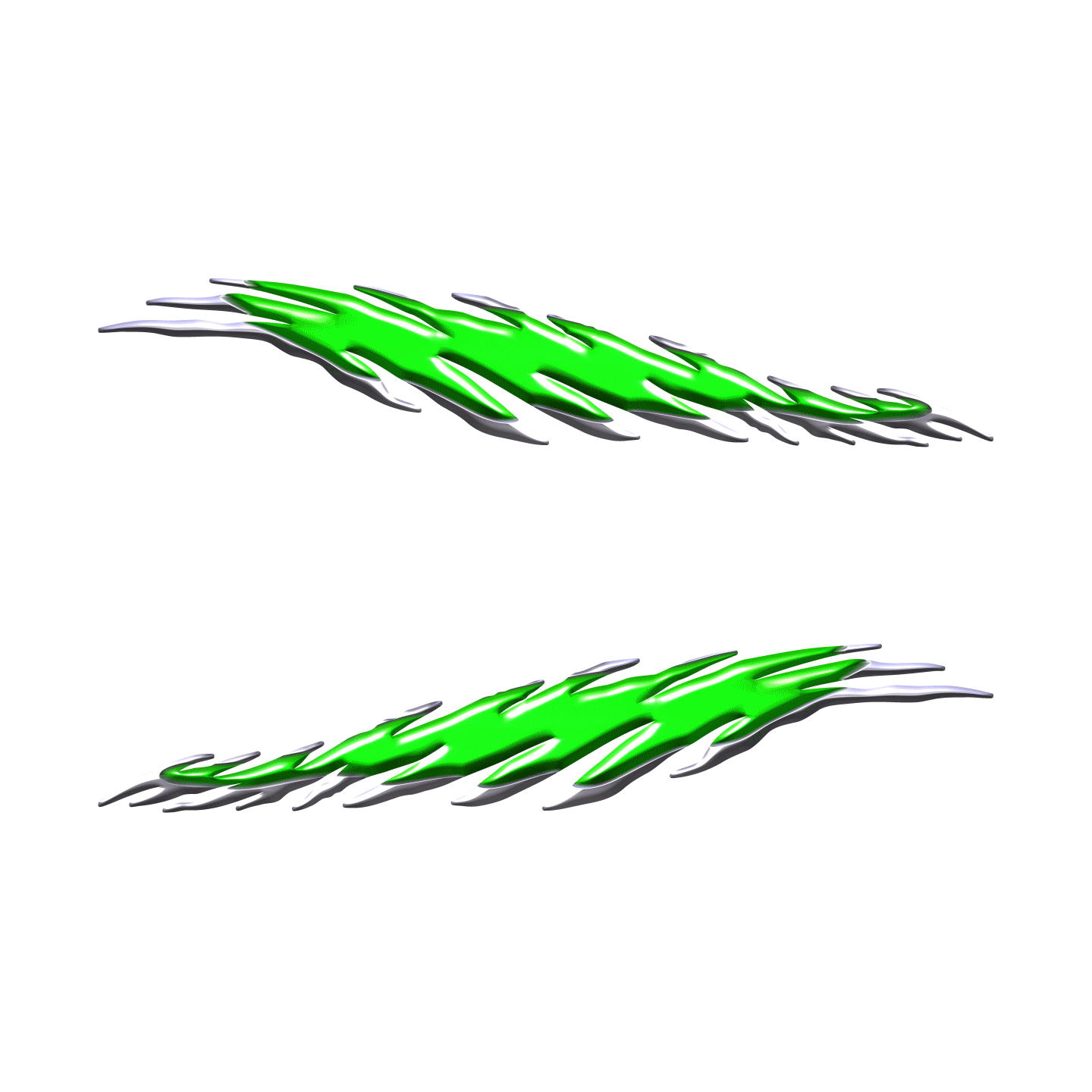 flaming couleur vert