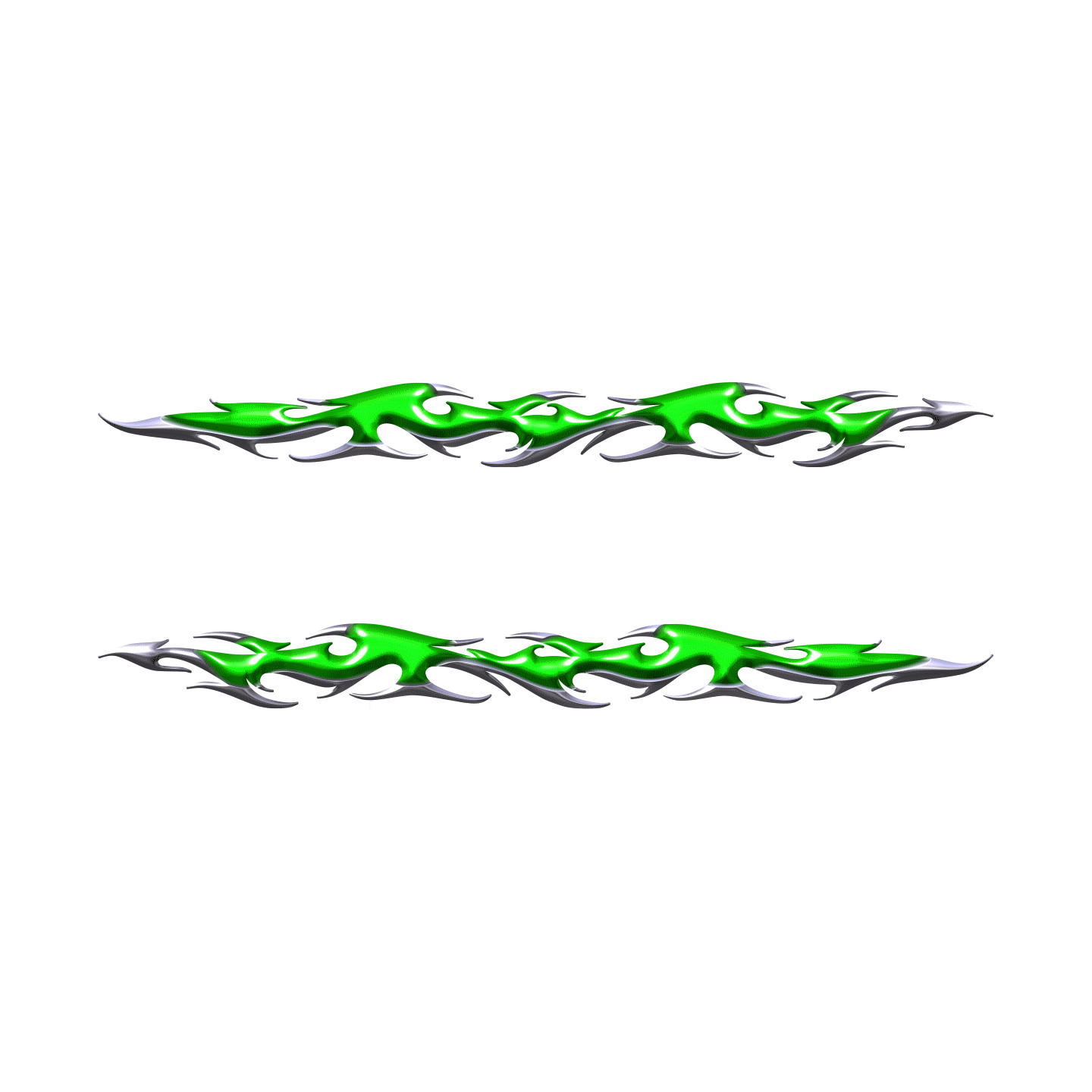 flaming couleur vert