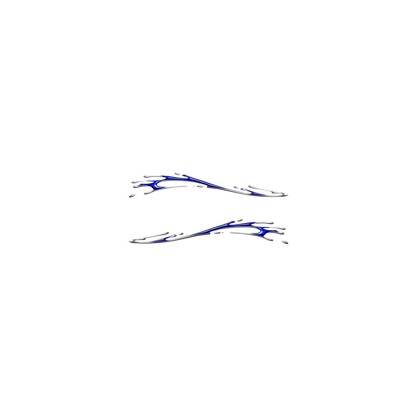 flaming couleur bleu