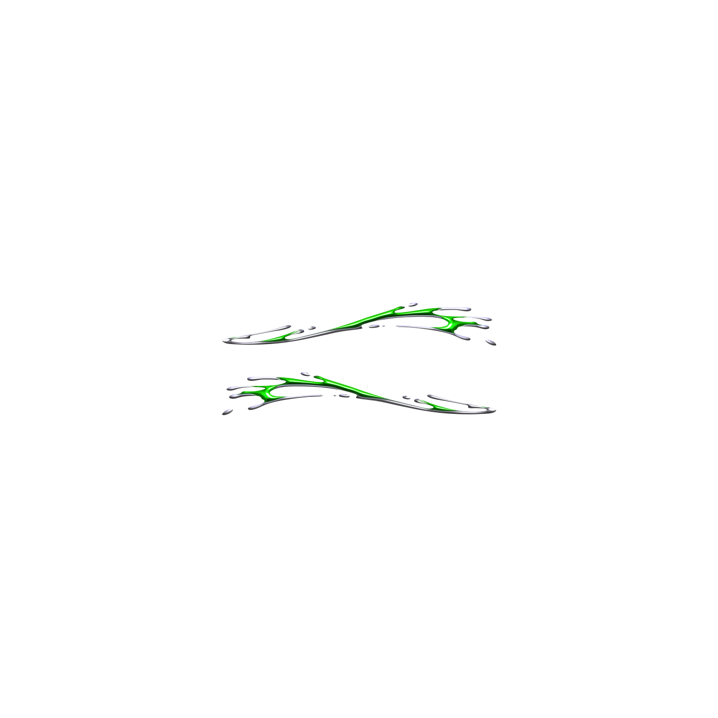flaming couleur vert