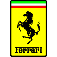 Sticker autocollant Ferrari couleur