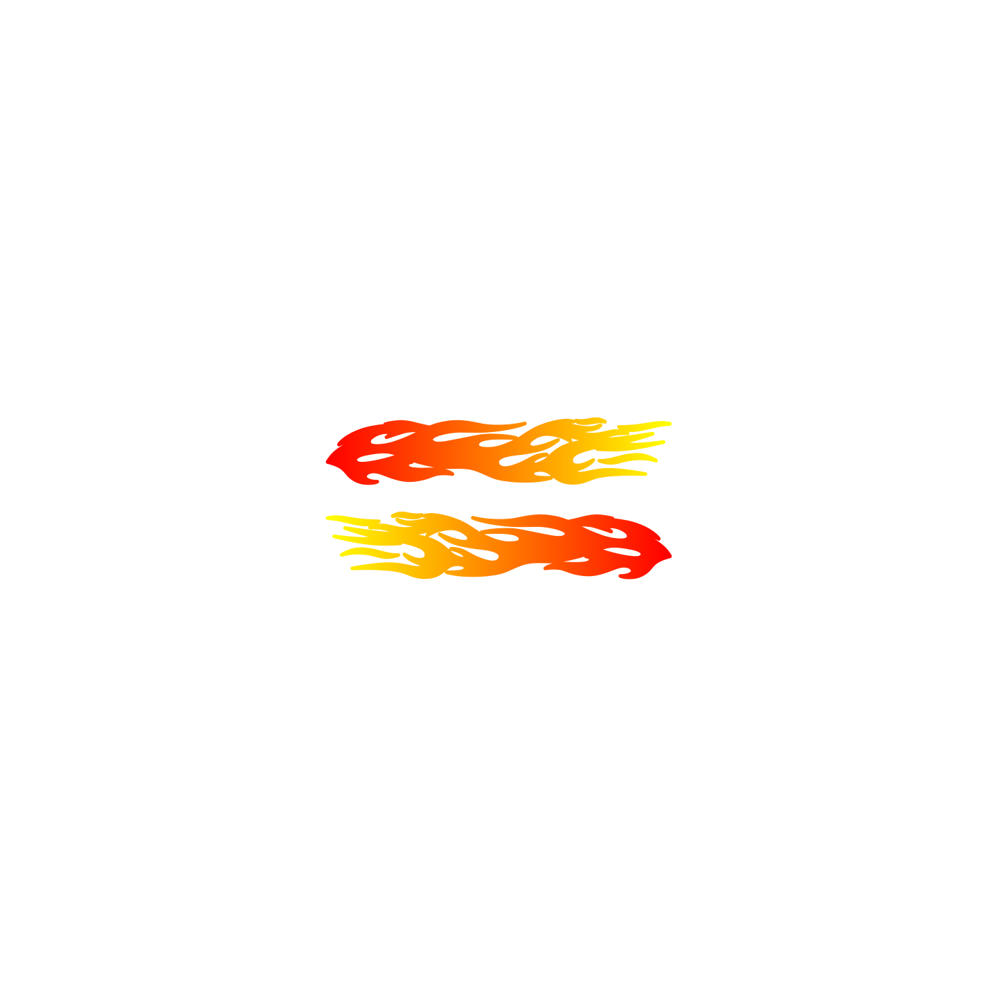 Flaming dégradé flamme
