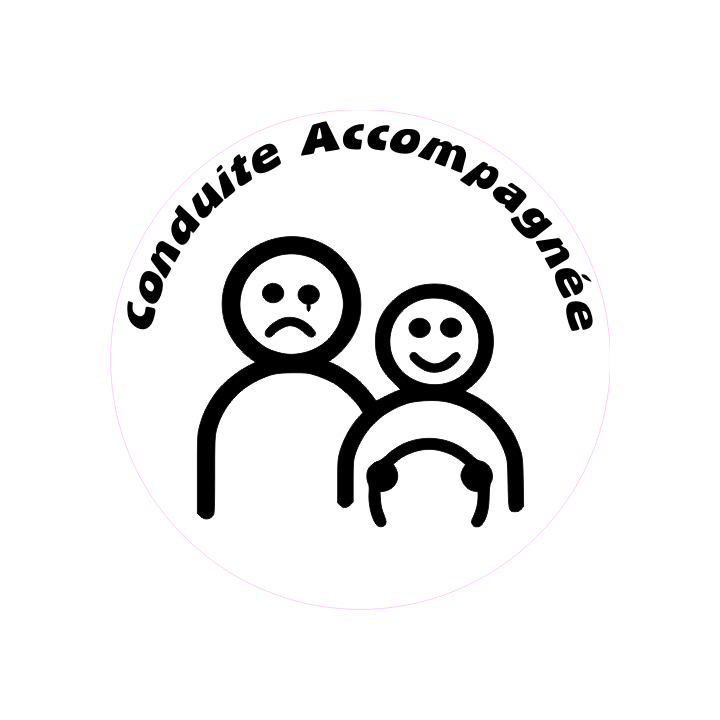 Sticker autocollant Conduite Accompagnée