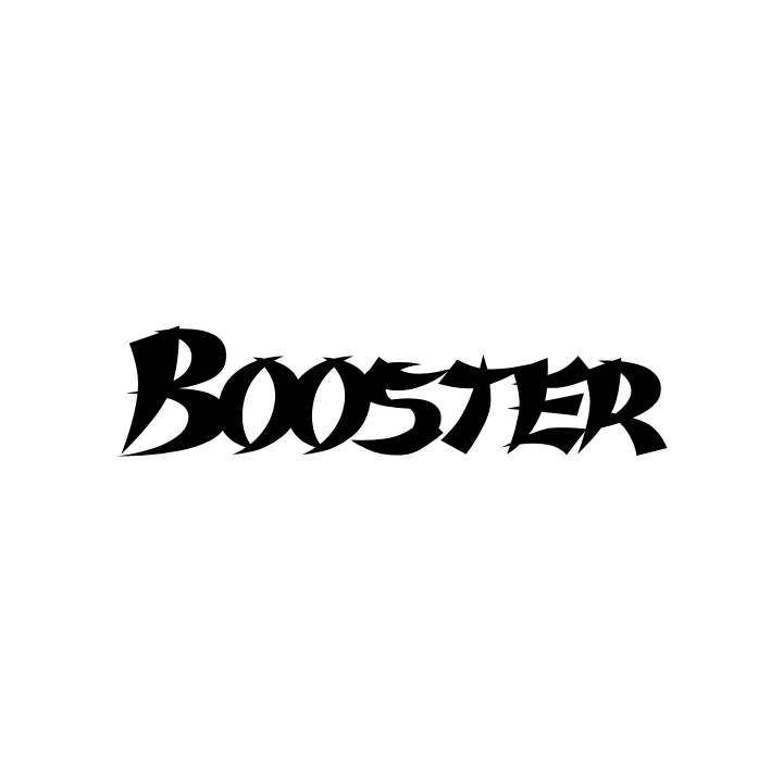 Sticker autocollant Mbk booster noir et jaune