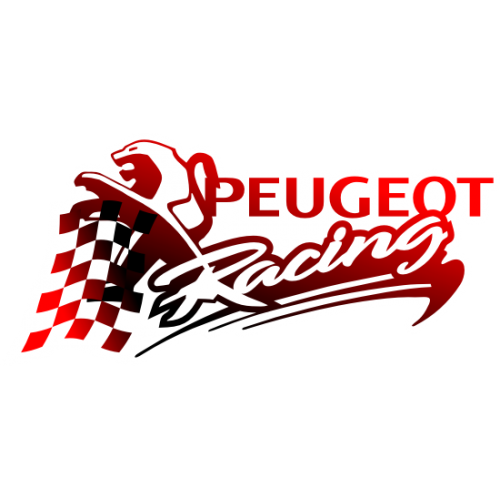 Sticker autocollant Peugeot sport couleur