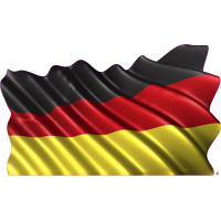 4x autocollants rayures de drapeau Allemagne sticker vinyl auto laptop velo moto 
