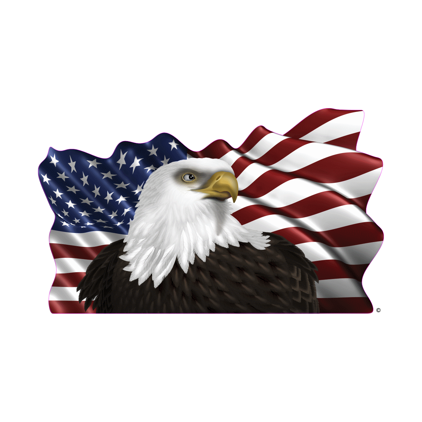 Drapeau Aigle americain