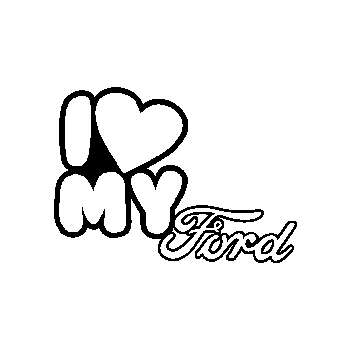 Sticker autocollant Ford