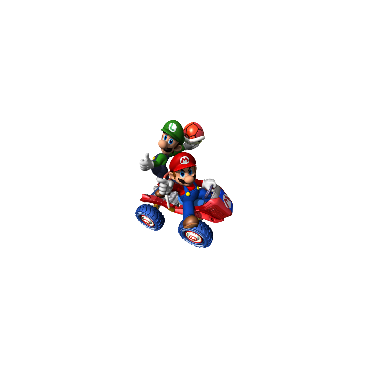Mario et Luigi kart ballon