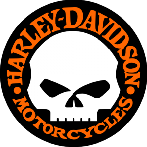 Sticker autocollant Harley davidson one skull