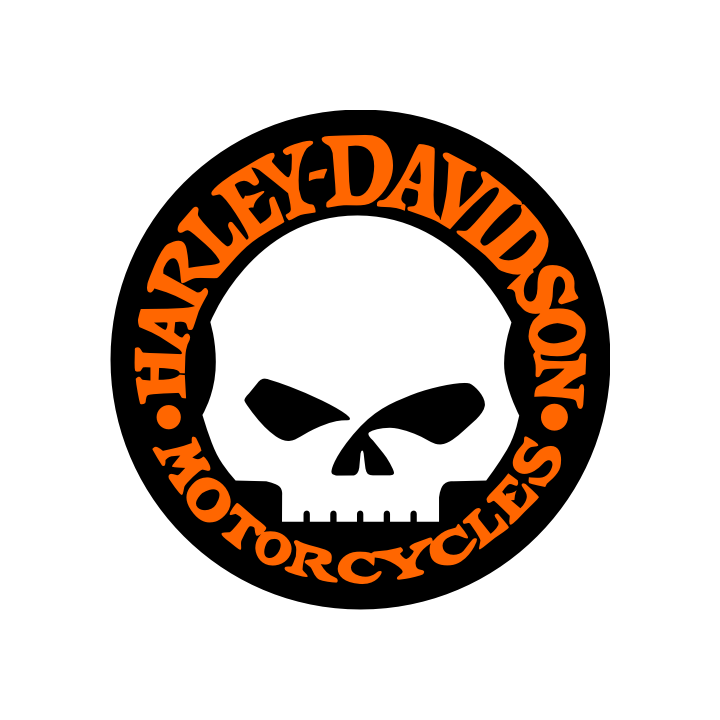 Sticker autocollant Harley davidson one skull