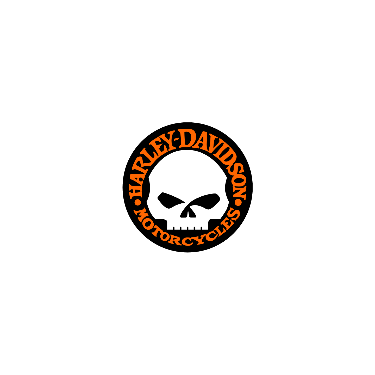 Harley davidson skull motor cycle