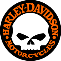 Harley davidson skull motor cycle