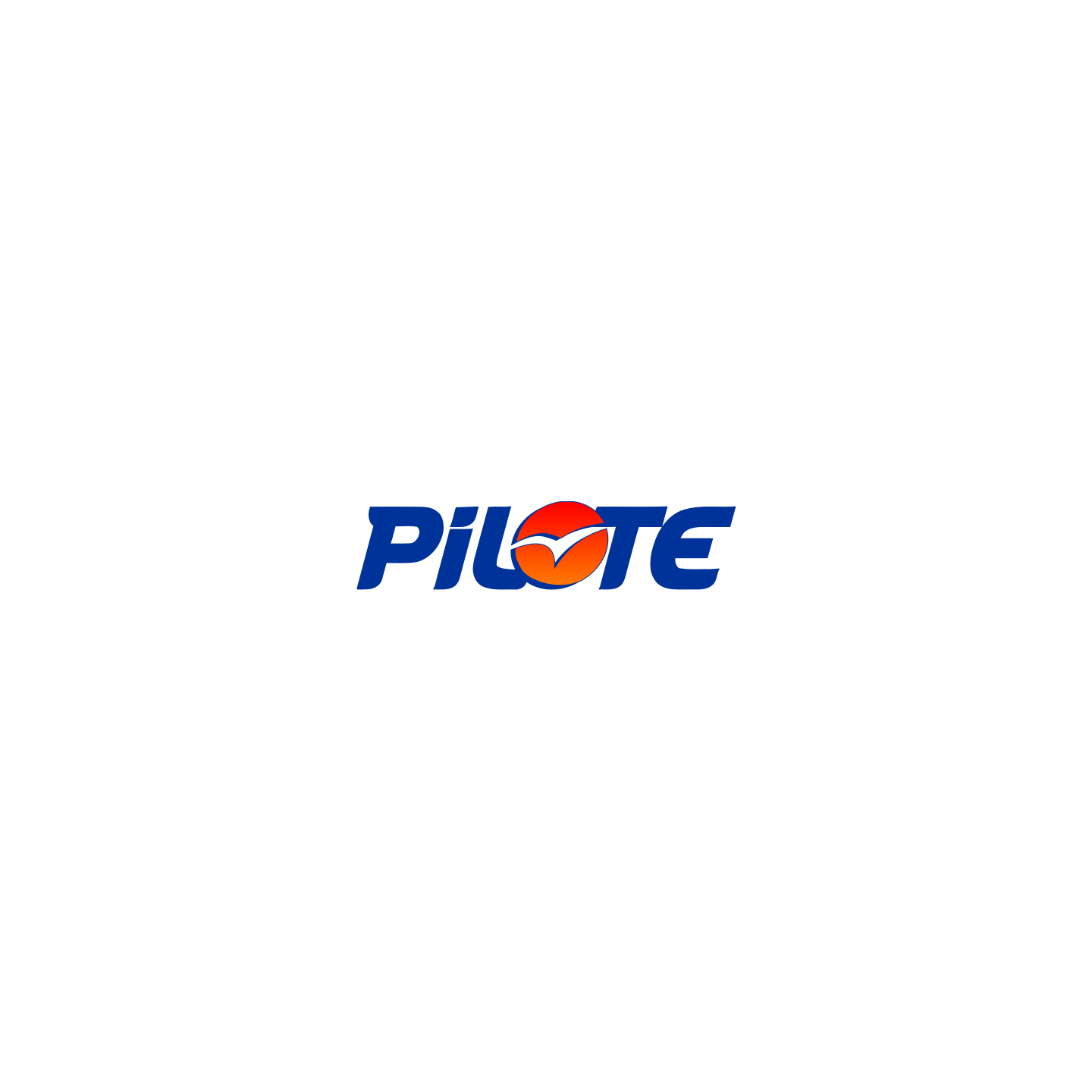 Pilote bleu rouge dégradé