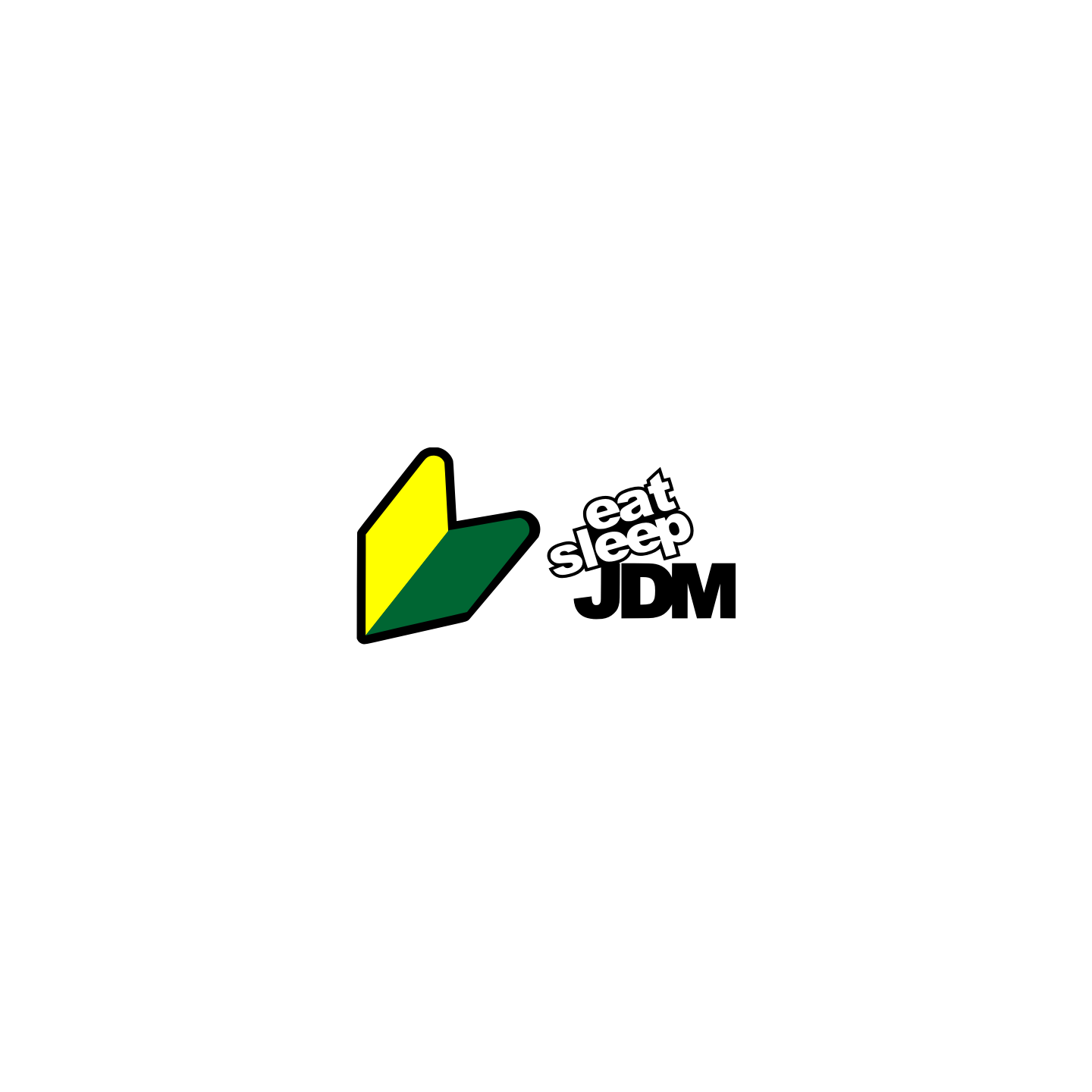 Eat sleep JDM flèche couleur