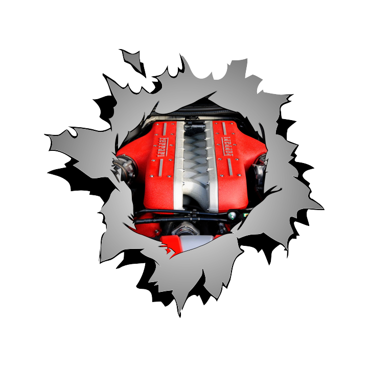 Sticker autocollant Trou de balle