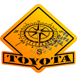 Sticker autocollant toyota