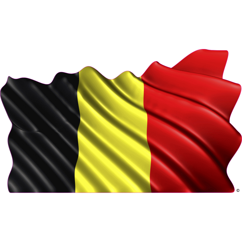 10 x  Autocollant Sticker drapeau belge belgique  flag vinyle pour voiture moto 